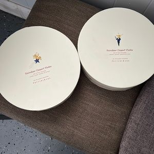 Pottery Barn Reindeer dishes set of 8 dessert plates